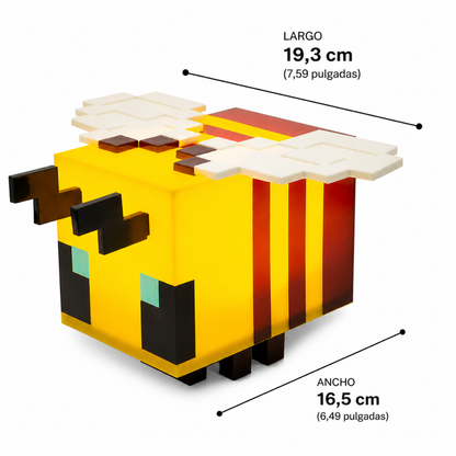 Lámpara LED Abejita Minecraft